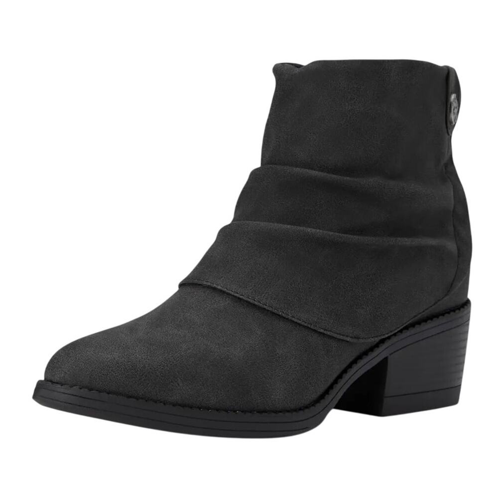 Blowfish Malibu Womens Riley Ankle Bootie US 10 M EU 40.5 Black Vegan Suede NIB
